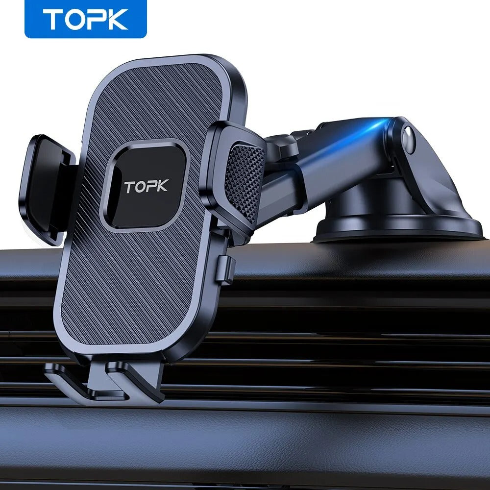 TOPK Car Phone Holder Gravity Stand for iPhone Xiaomi Samsung Car Mobile Support Air Vent Phone Mount